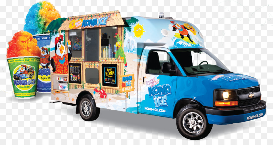 Camion De Crème Glacée，Glace Kona PNG