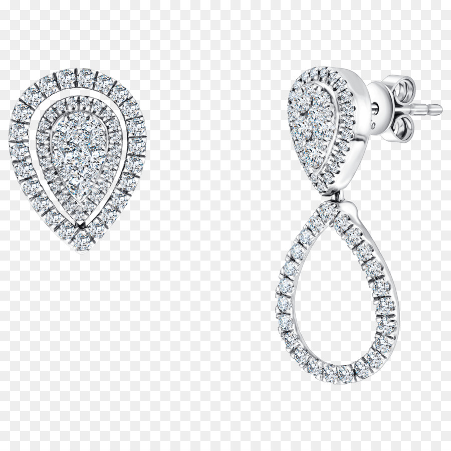 Boucles D'oreilles En Diamant，Luxe PNG