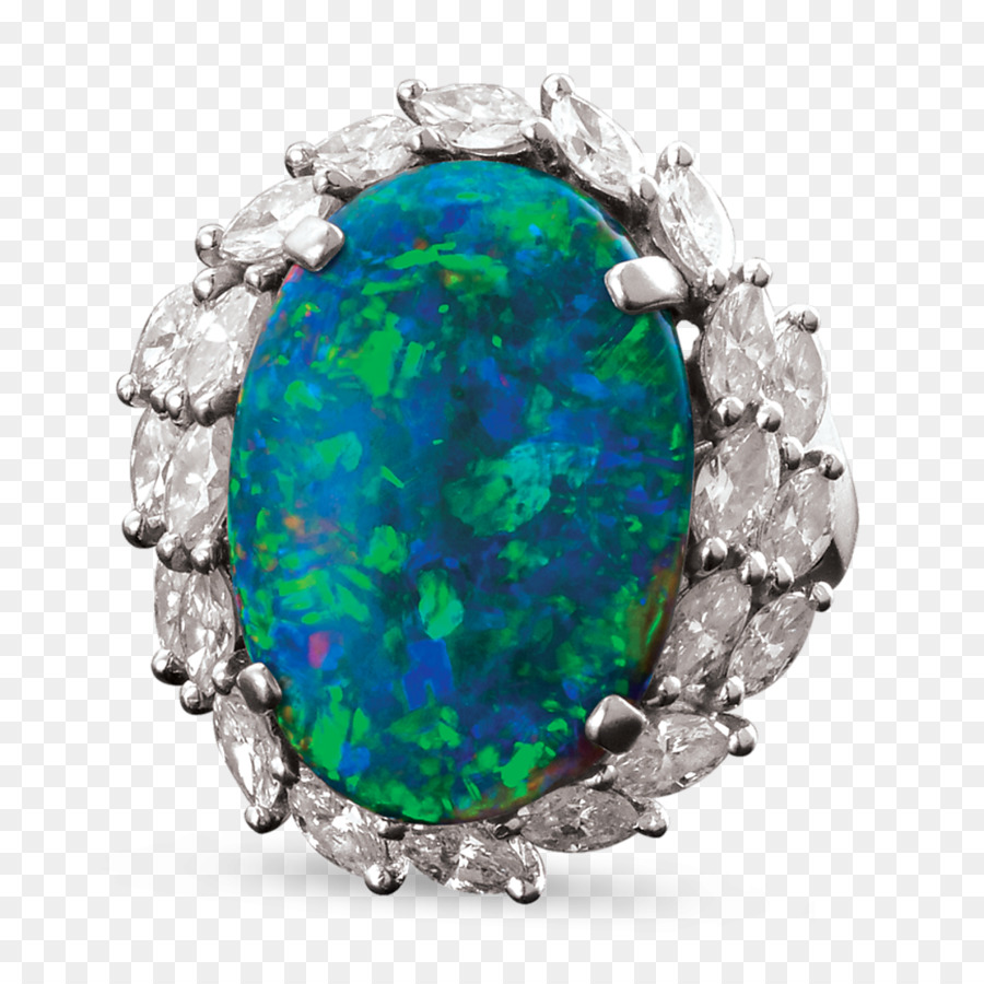 Bague Opale，Gemme PNG