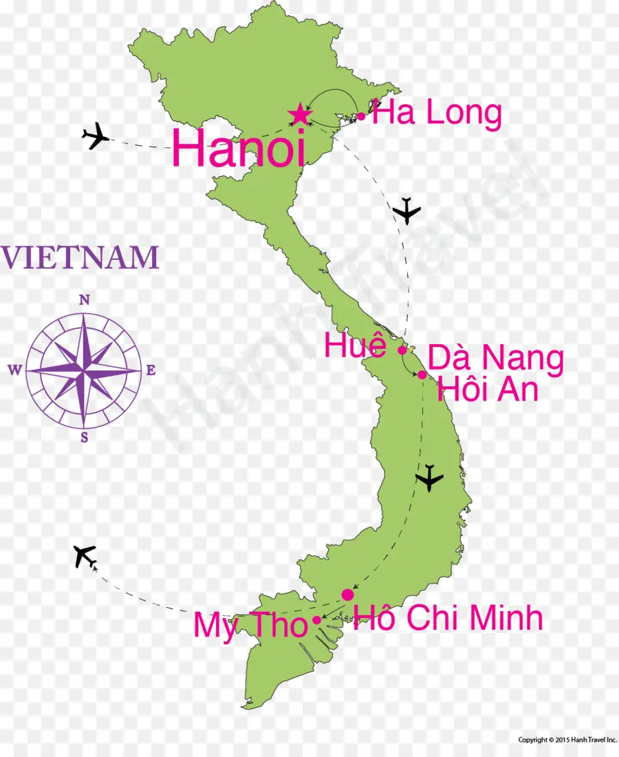 Carte Du Vietnam，Hanoï PNG