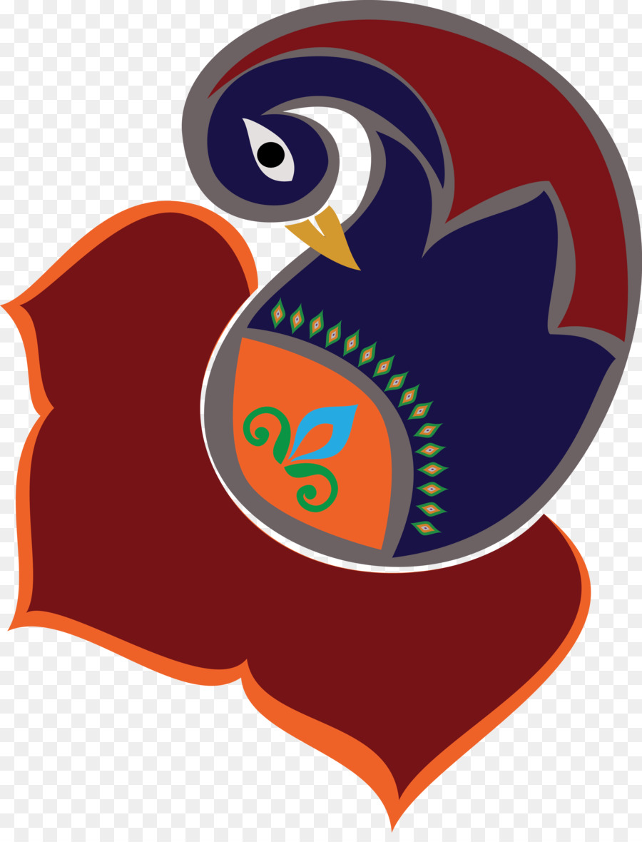 Oiseau Décoratif，Coloré PNG