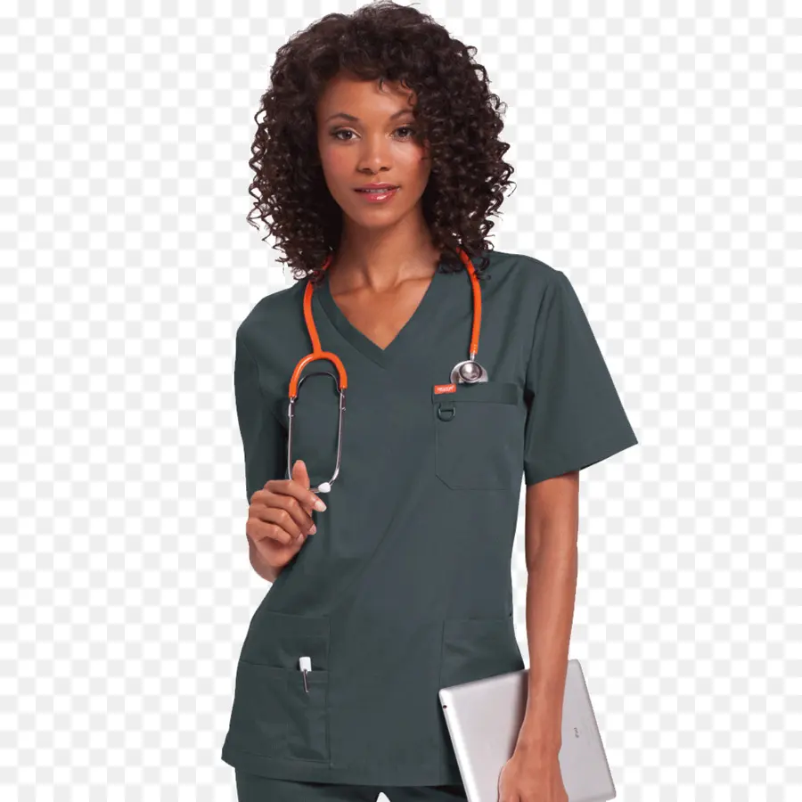 Infirmière En Blouse，Stéthoscope PNG