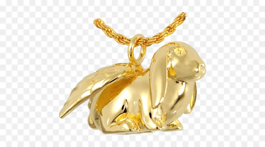 Pendentif Lapin En Or，Or PNG