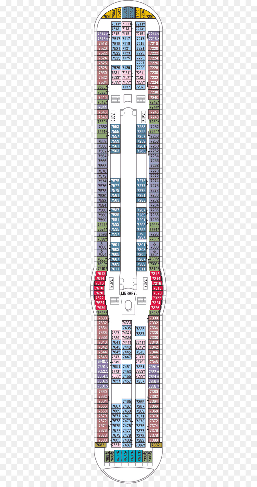 Plan De Pont Du Navire，Cabines PNG