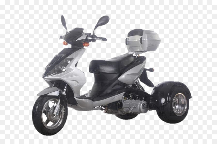 Scooter Noir，à Trois Roues PNG