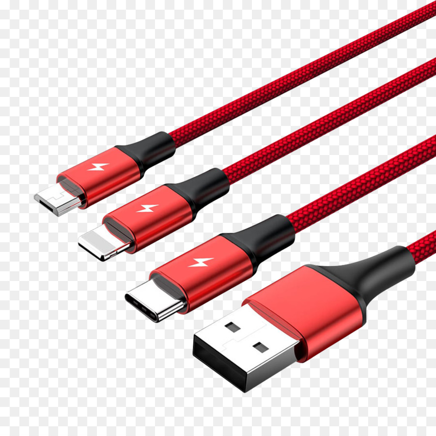 Câbles Usb Rouges，Chargement PNG