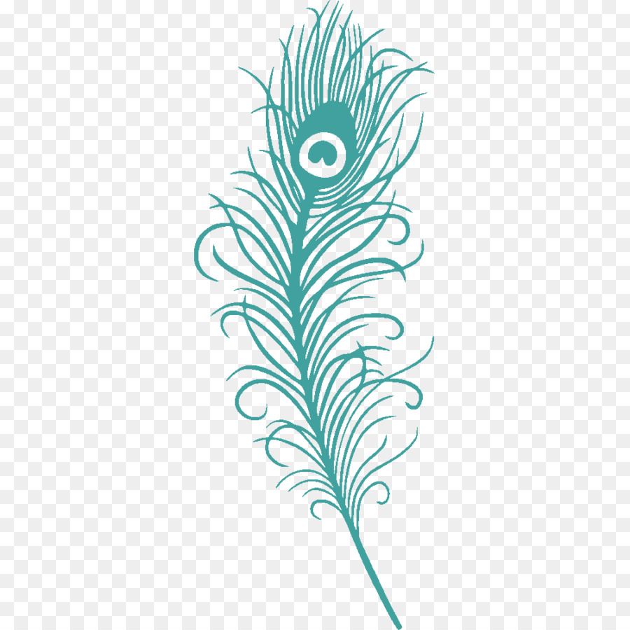 Plume De Paon，Bleu PNG