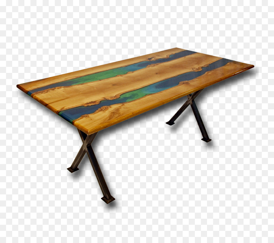 Table En Bois，époxy PNG