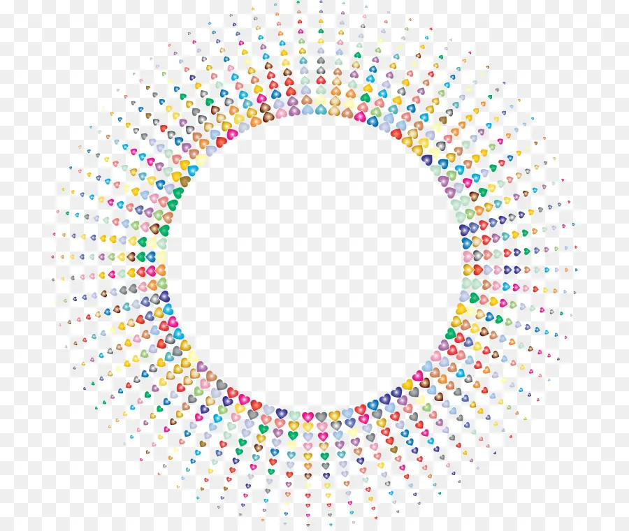 Cercle De Points Colorés，Cercle PNG