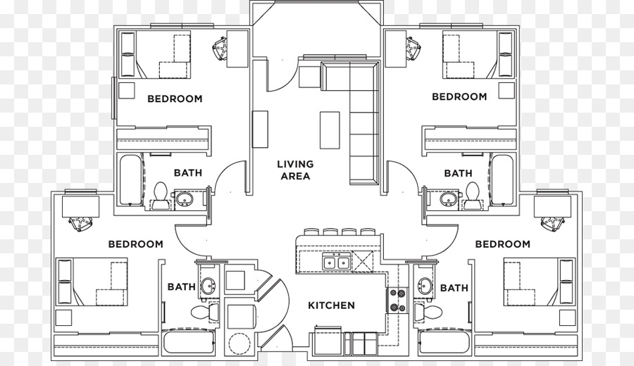 Plan D'étage，Quartier Résidentiel PNG