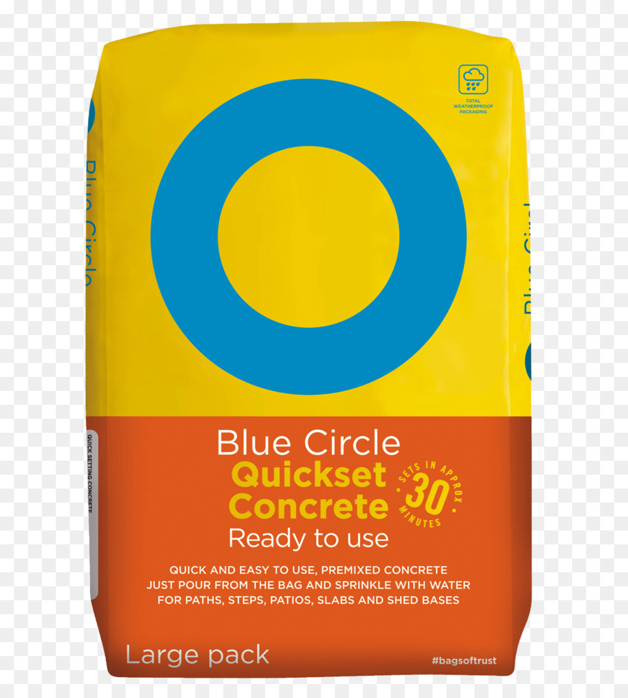 Cercle Bleu Quick Set De Béton，Ciment PNG