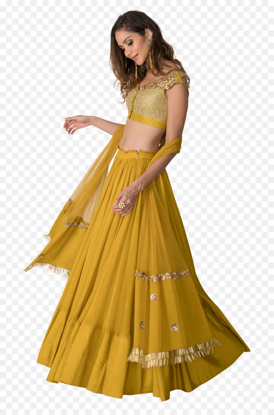 Choli，Lehengastyle Saree PNG