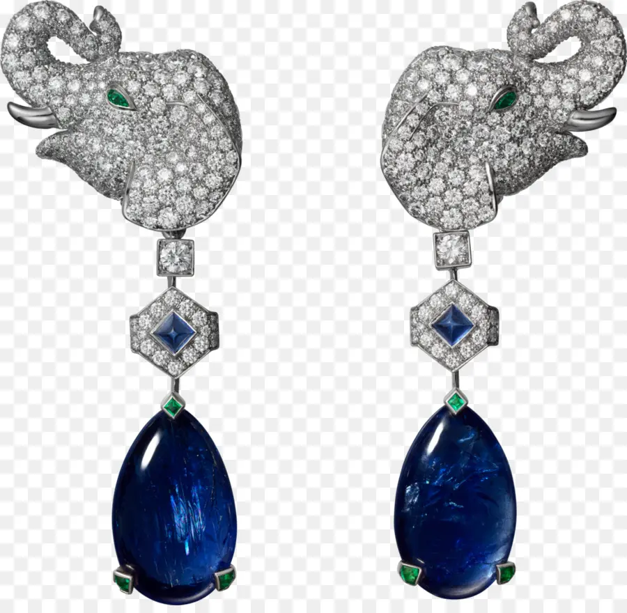 Boucles D'oreilles éléphant，Accessoire PNG