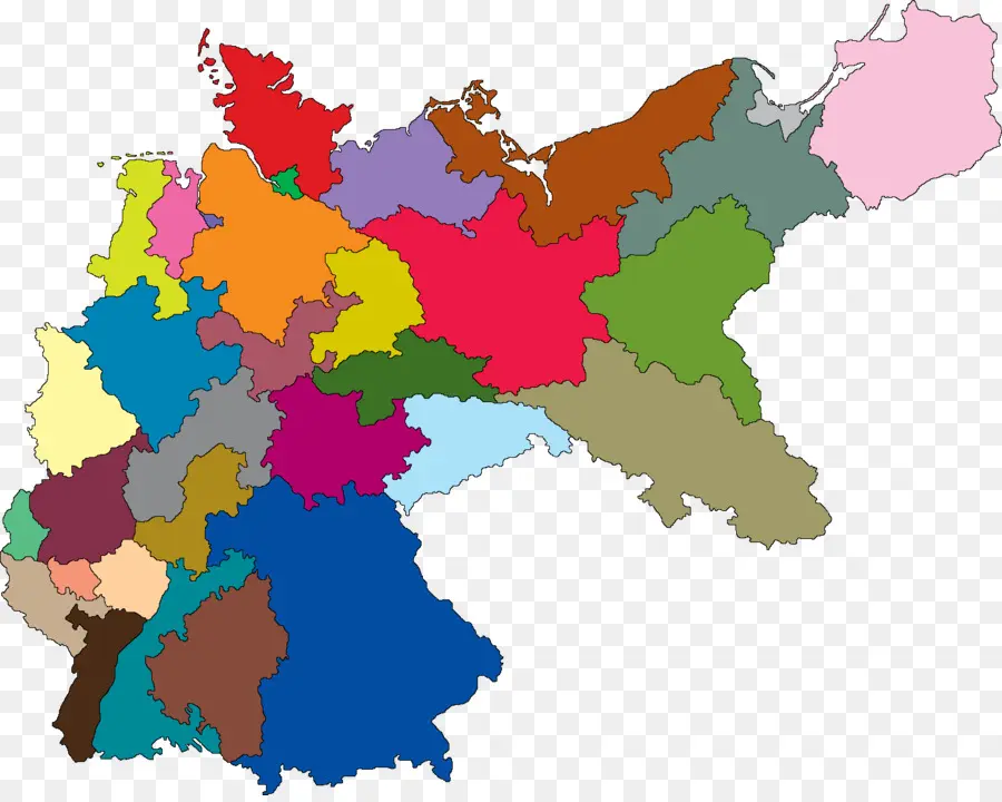 Carte De L'allemagne，Régions PNG