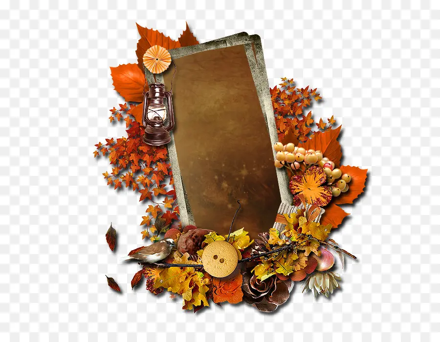 Cadre D'automne，Automne PNG