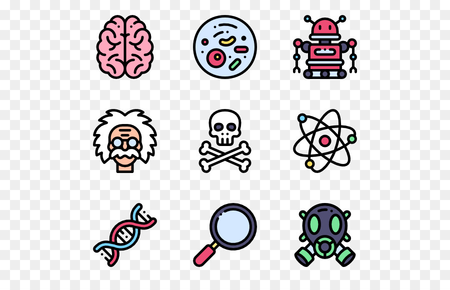 Icônes Scientifiques，Dessin Animé PNG