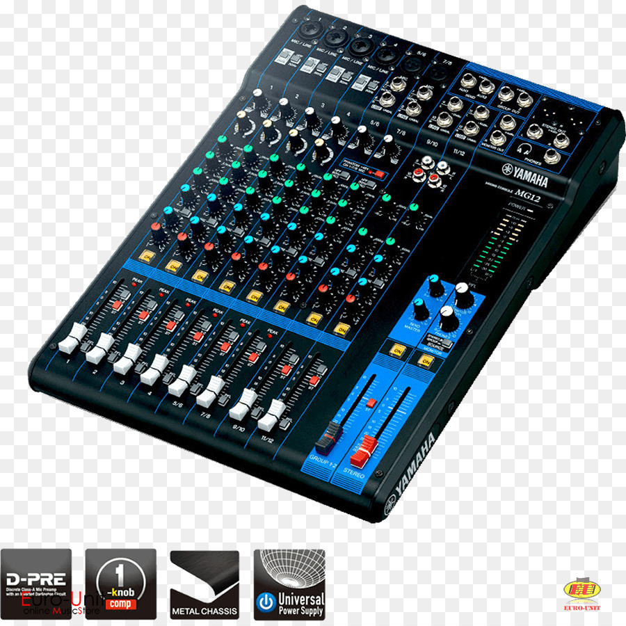 Audio Mixeurs，Yamaha Mg12xu PNG