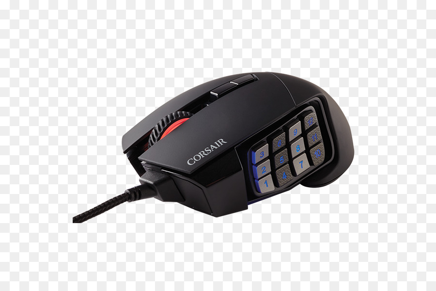 Souris D Ordinateur，Corsair Cimeterre Pro Rgb PNG