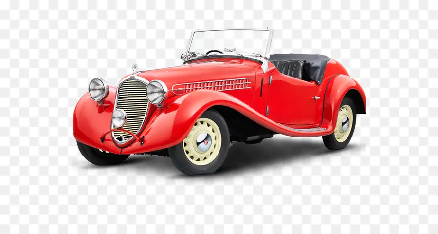 Voiture Ancienne Rouge，Voiture Classique PNG