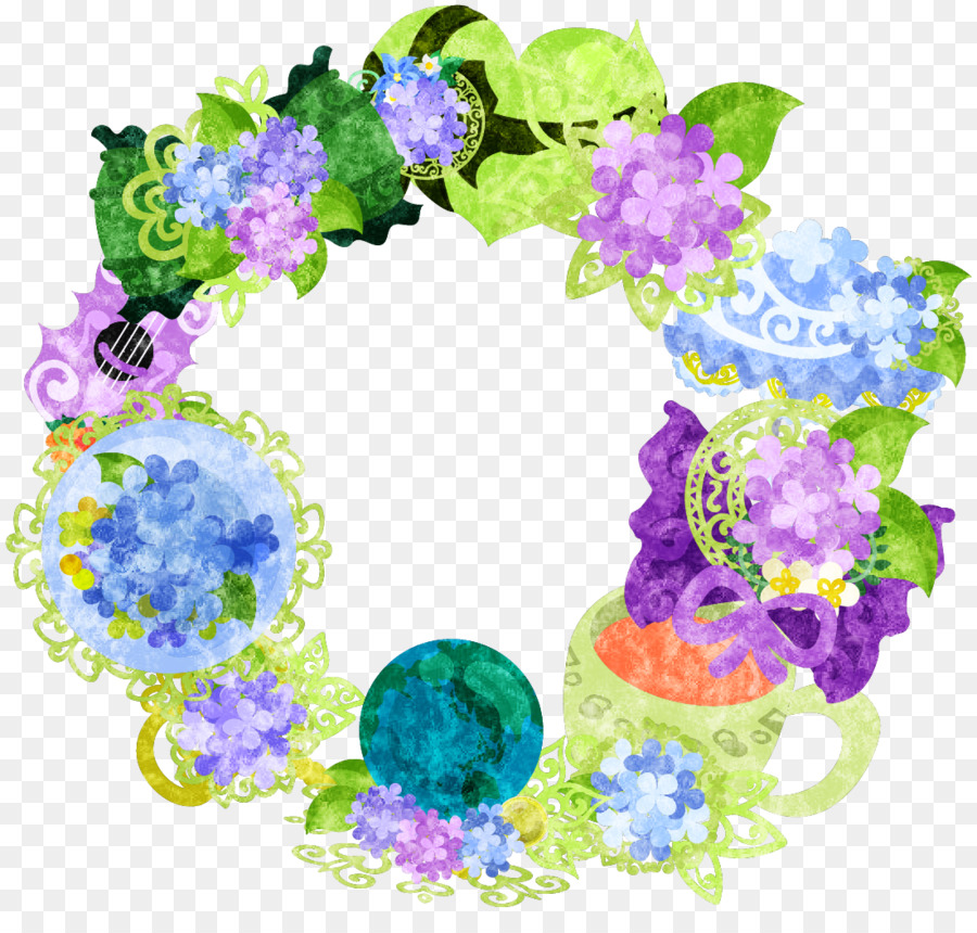 Design Floral，Français Hortensia PNG