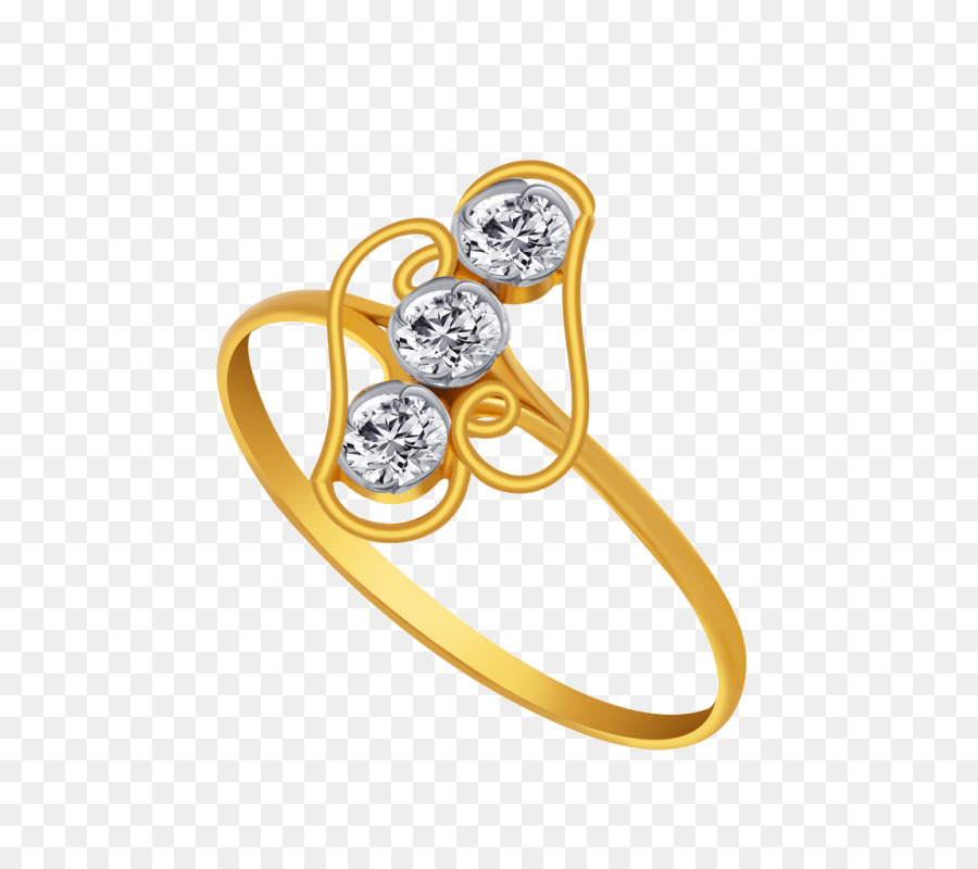 Bague Diamant，Or PNG