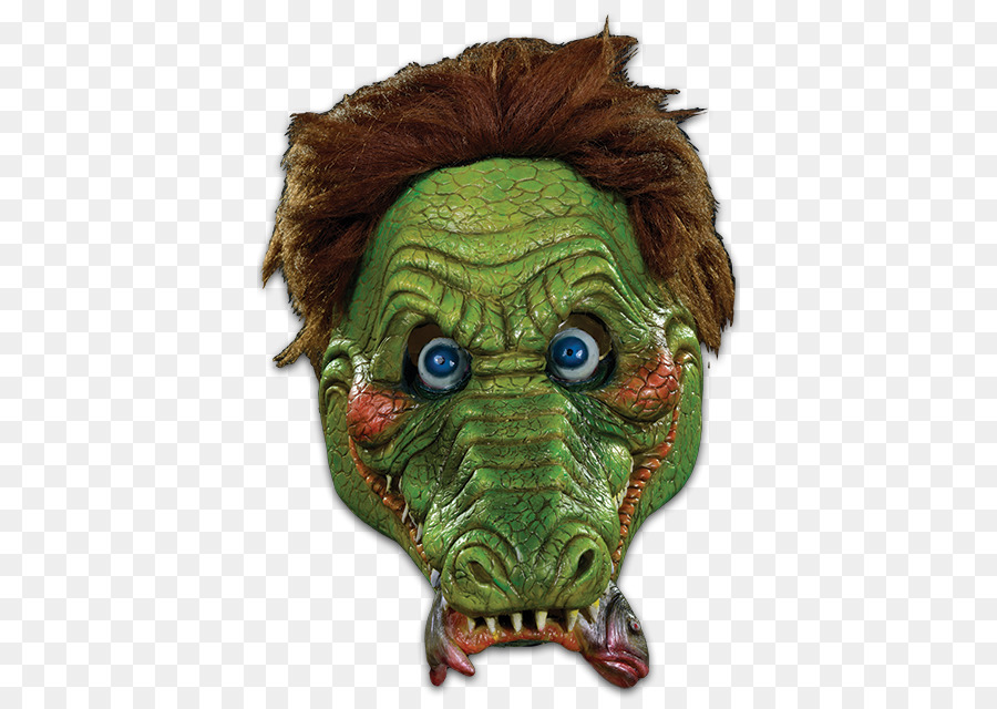 Masque De Monstre Vert，Halloween PNG