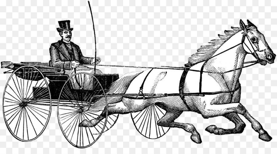 Cheval Et Le Buggy，Wagon PNG