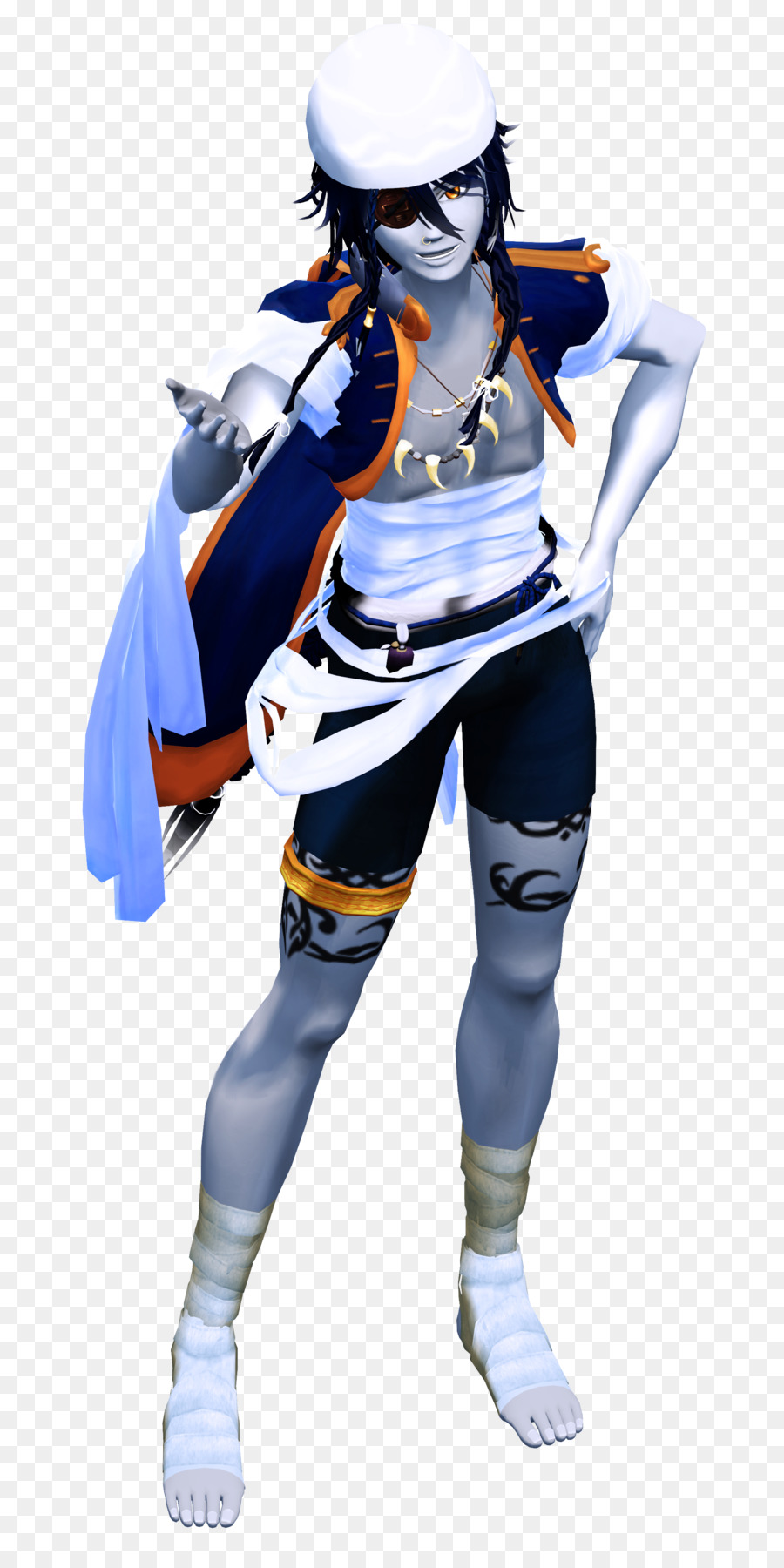 Costume，Bleu De Cobalt PNG