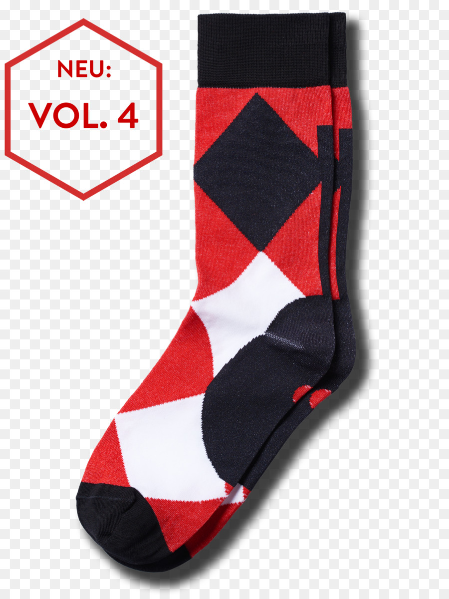 Chaussette Rouge Et Noire，Chaussette PNG