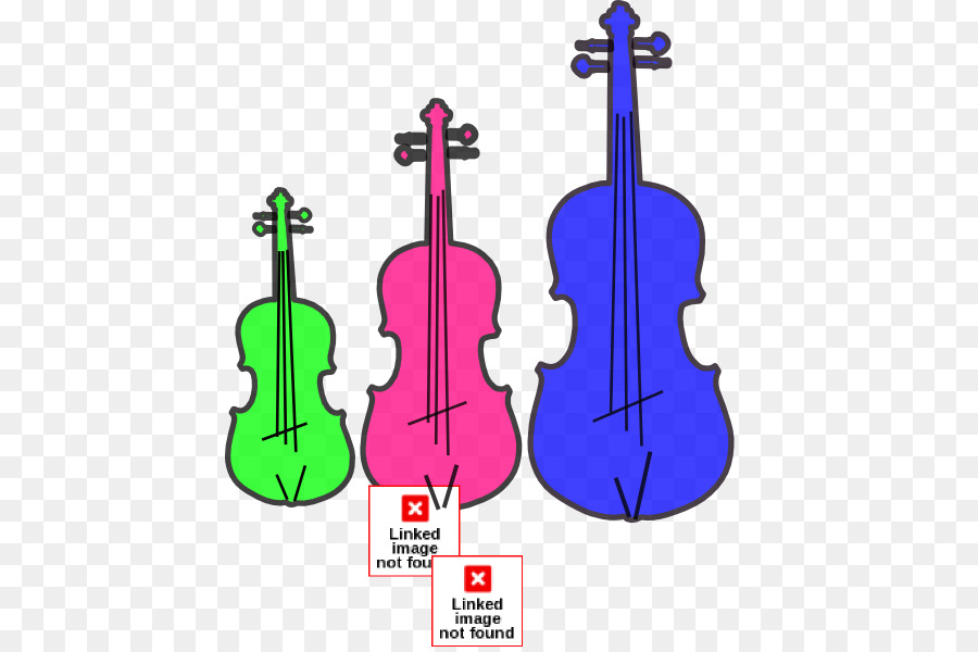 Violons Colorés，Violon Vert PNG