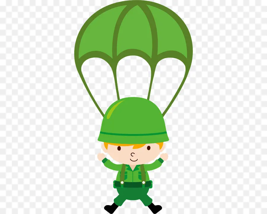 Soldat Parachutiste，Parachute PNG