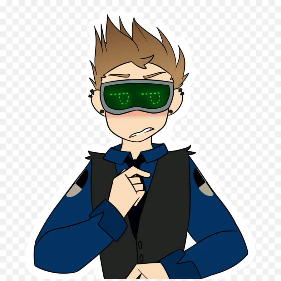 Personnage Avec Visière，Lunettes PNG