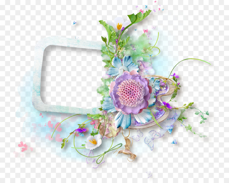 Cadre Floral，Fleurs PNG