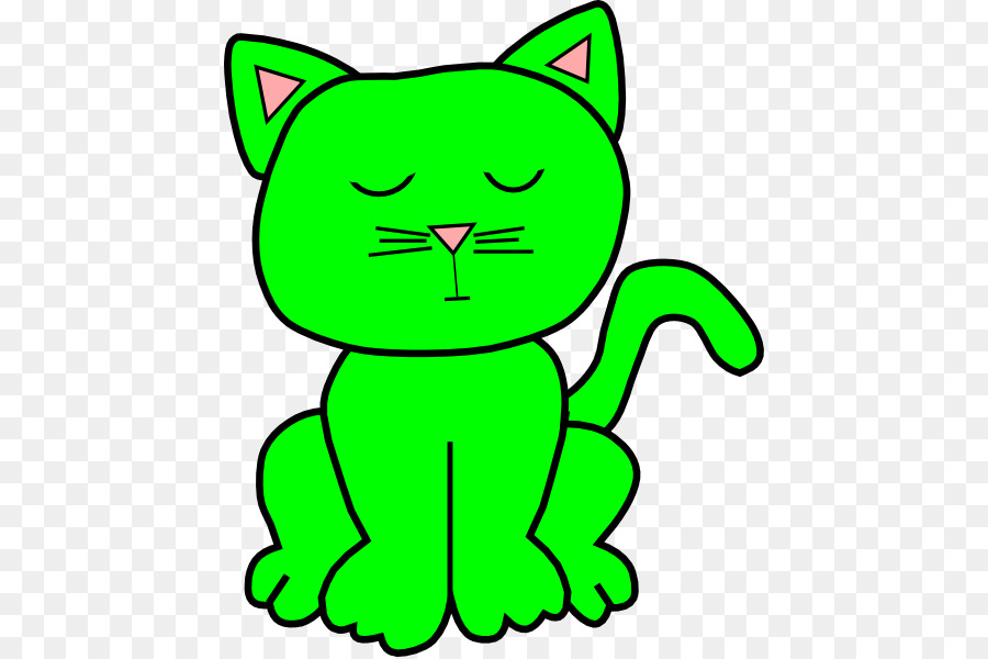 Chat Vert，Dessin Animé PNG