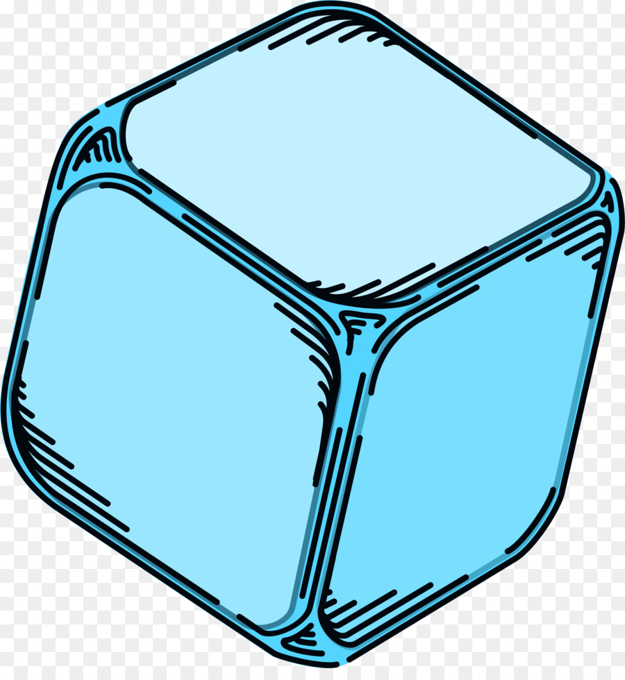 Cube Bleu，Glace PNG