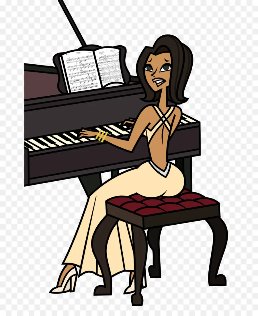 Femme Jouant Du Piano，Pianiste PNG