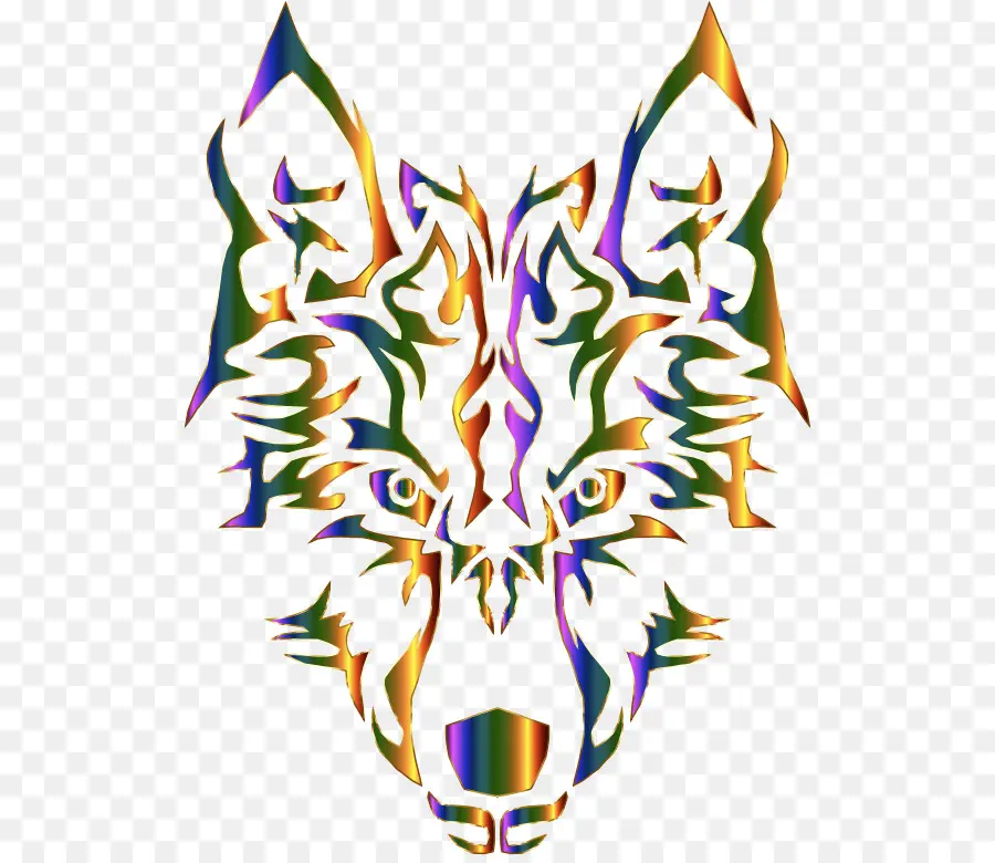 Visage De Loup，Abstrait PNG