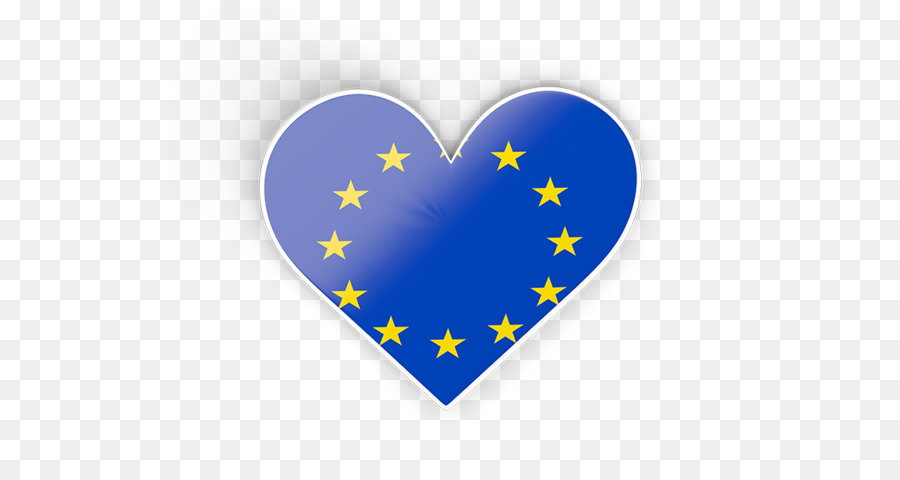 Coeur Avec Drapeau De L'ue，Europe PNG