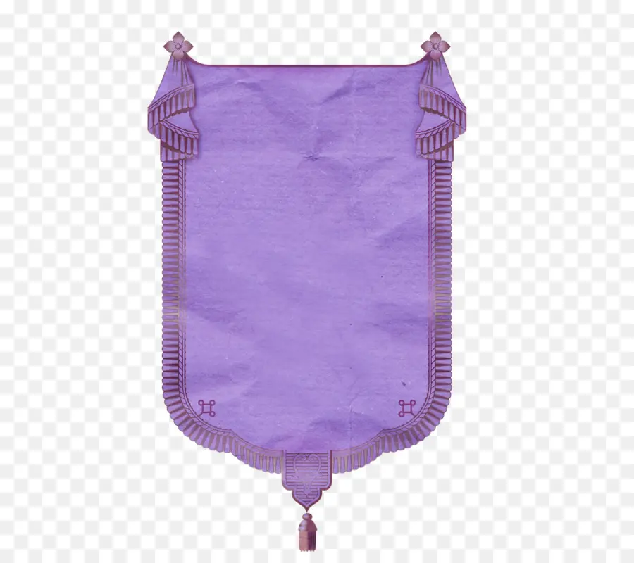 Bannière Violette，Tissu PNG