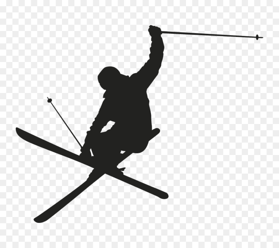 ski silhouette autocollant mural png ski silhouette autocollant mural transparentes png gratuit ski silhouette autocollant mural png