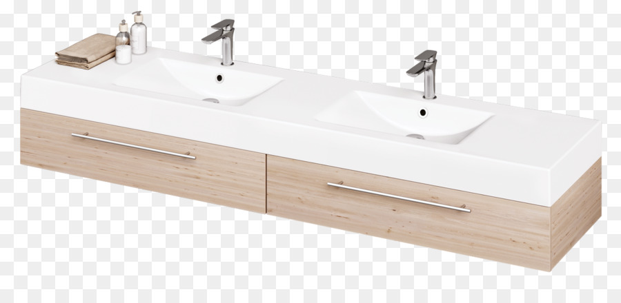 Évier Double，Salle De Bain PNG