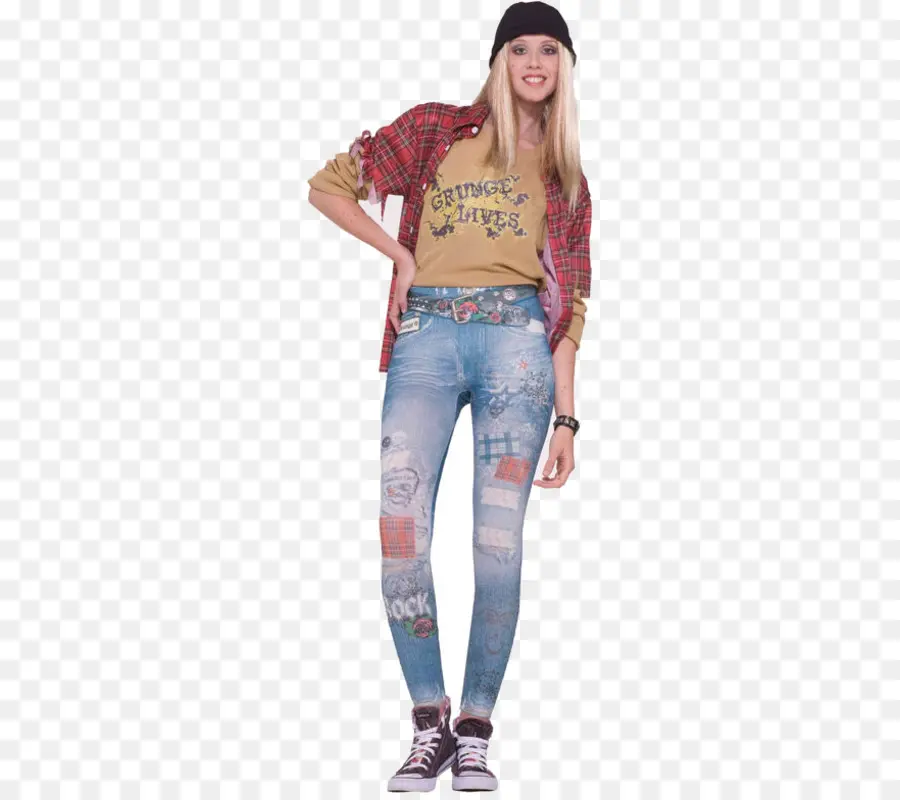 Fille En Tenue Grunge，Mode PNG