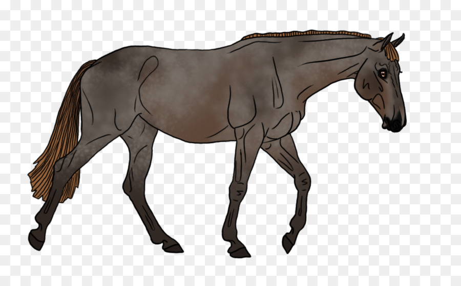 Cheval Décoré，Motifs Verts PNG