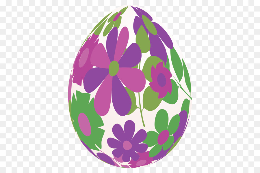 Oeuf Floral，Décoratif PNG