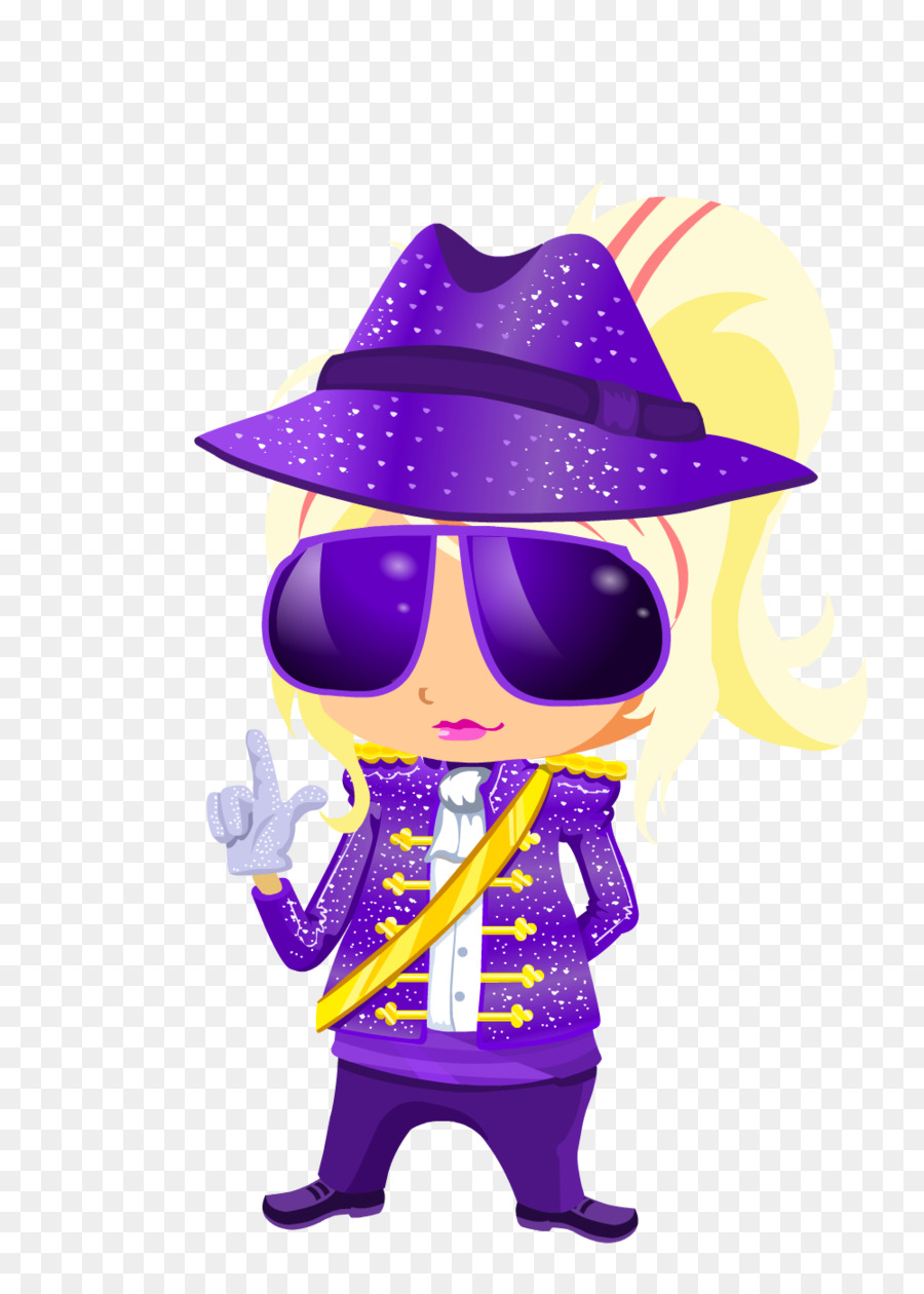 Caractère，Violet PNG