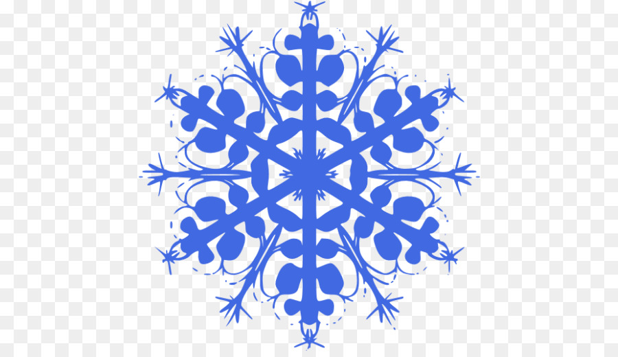 Flocon De Neige Bleu，Hiver PNG