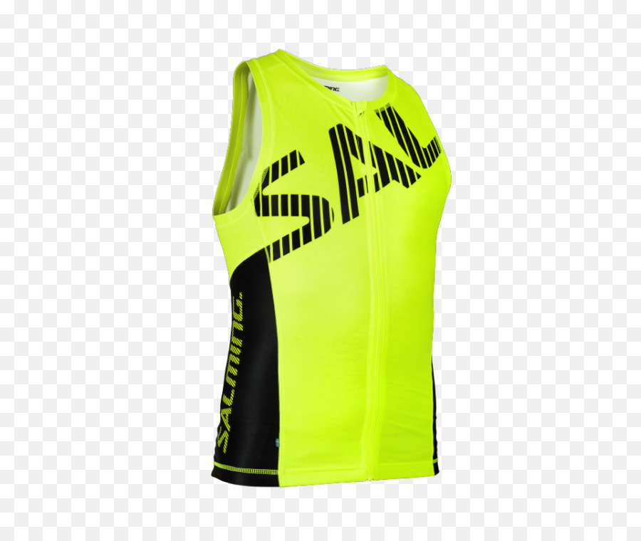 Salming Triathlon Maillot Les Hommes Yellowblack，Tshirt PNG