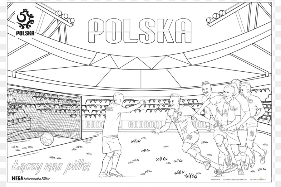 Pologne équipe Nationale De Football，Livre De Coloriage PNG