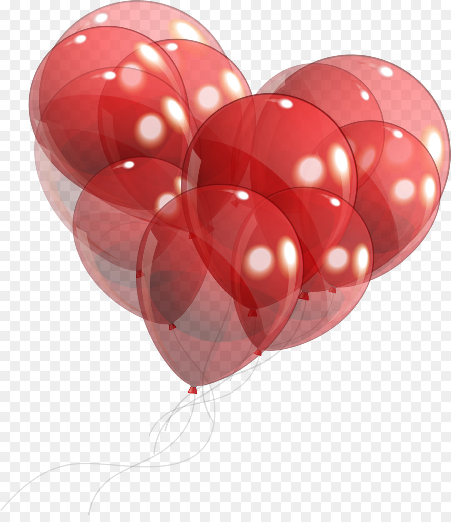 Ballons Coeur，Cœurs PNG