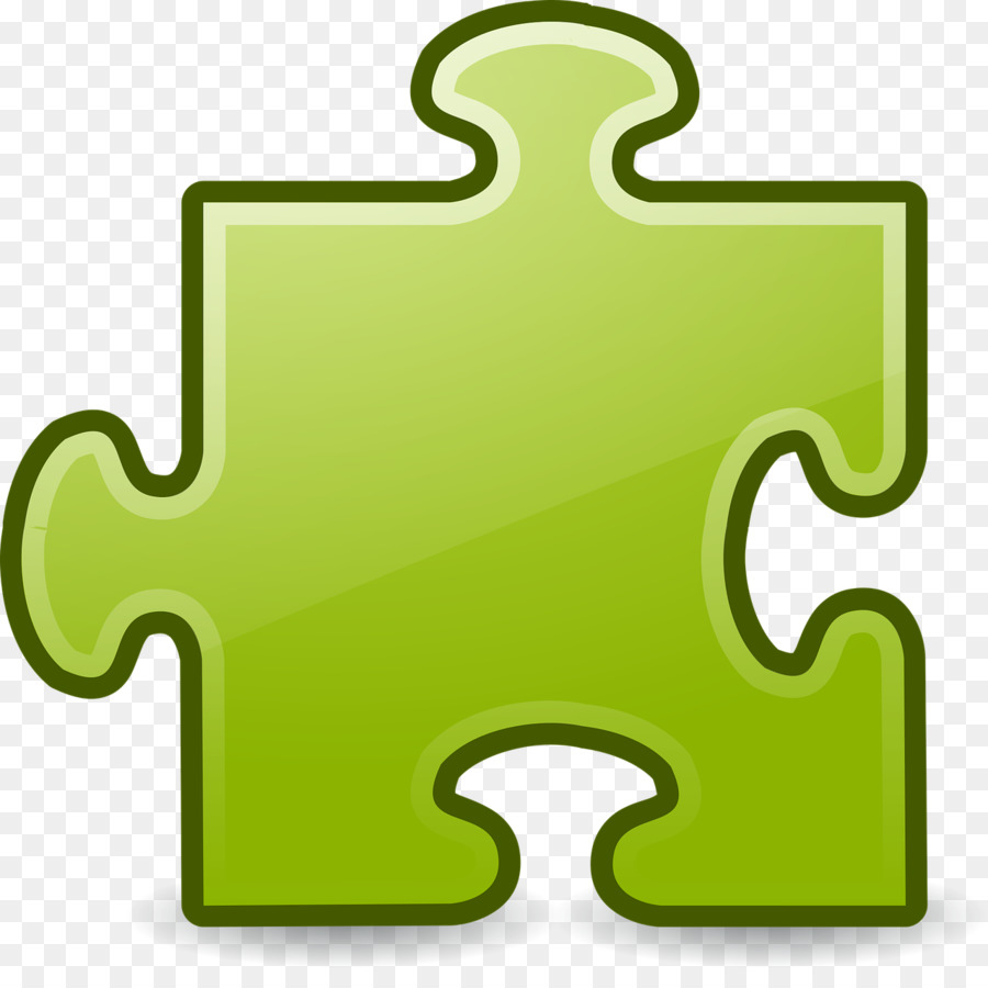 Pièce De Puzzle，Vert PNG